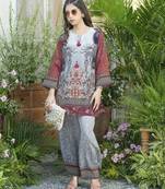 Palash cloud aqua blue crepe printed co ord sets