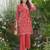 Palash crimson peach crepe printed co ord sets