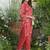 Palash crimson peach crepe printed co ord sets