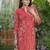 Palash crimson peach crepe printed co ord sets