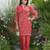 Palash crimson peach crepe printed co ord sets