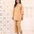 Raftar tan beige cotton embroidered co ord sets