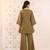 Raftar olive green cotton embroidered co ord sets