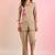Raftar coffee beige cotton embroidered co ord sets