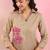 Raftar coffee beige cotton embroidered co ord sets