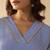 Albeli yale aqua blue viscose rayon embroidered co ord sets
