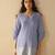 Albeli yale aqua blue viscose rayon embroidered co ord sets