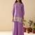 Albeli thistle lavender viscose rayon embroidered co ord sets