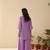 Albeli thistle lavender viscose rayon embroidered co ord sets