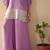 Albeli thistle lavender viscose rayon embroidered co ord sets