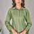 Divya fern green viscose rayon embroidered co ord sets