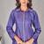 Divya thistle blue viscose rayon embroidered co ord sets