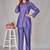Divya thistle blue viscose rayon embroidered co ord sets