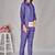 Divya thistle blue viscose rayon embroidered co ord sets