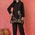Divya thistle blue viscose rayon embroidered co ord sets