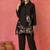 Sabhya ebony black cotton embroidered co ord sets