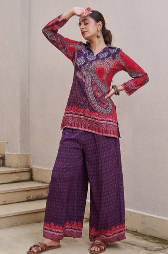 Kabool eclipse multicolor cotton printed co ord sets