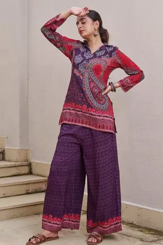 Kabool eclipse multicolor cotton printed co ord sets
