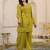 Kara sage green cotton embroidered co ord sets