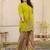 Kara basil green cotton embroidered co ord sets