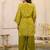 Kara forest green cotton embroidered co ord sets