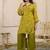 Kara forest green cotton embroidered co ord sets