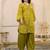 Kara forest green cotton embroidered co ord sets