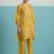 Parikarma amber yellow viscose rayon embroidered co ord sets