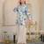 Hardik paisley white cotton printed co ord sets