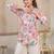 Hardik fauna white cotton printed co ord sets