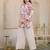 Hardik fauna white cotton printed co ord sets