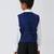 solid sleeveless waist coat - royal blue