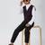 solid sleeveless waist coat - wine