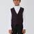 solid sleeveless waist coat - wine