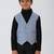 solid sleeveless waist coat - grey
