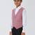 solid sleeveless waist coat - peach