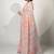 Women's peach floral print silver zari border cotton blend saree with unstiched blouse piece