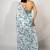 Women's white floral print crochet lace border cotton blend saree with unstiched blouse piece