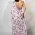 Women's white floral print crochet lace border cotton blend saree with unstiched blouse piece