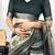 Women's bottle green madhubani print silver zari border cotton blend saree with unstiched blouse piece
