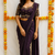 Purple wall lace chinon bollywood saree with embroidery readymade stiched blouse