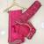 Pink real mirror lace chinon solid saree with readymade stitched blouse