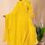 Yellow gotta patti rayon stiched anarkali style pant with kurta set