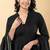 Black gotta patti rayon stiched anarkali style pant with kurta set
