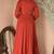 Peach gotta patti rayon stiched anarkali style pant with kurta set
