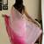 pink multi weaving Sequins with embroidery faux georgette saree with blouse piece