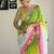 multicolor multi weaving Sequins with embroidery faux georgette saree with blouse piece