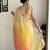 multicolor multi weaving Sequins with embroidery faux georgette saree with blouse piece