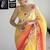multicolor multi weaving Sequins with embroidery faux georgette saree with blouse piece