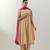 Beige plain cotton kurta set